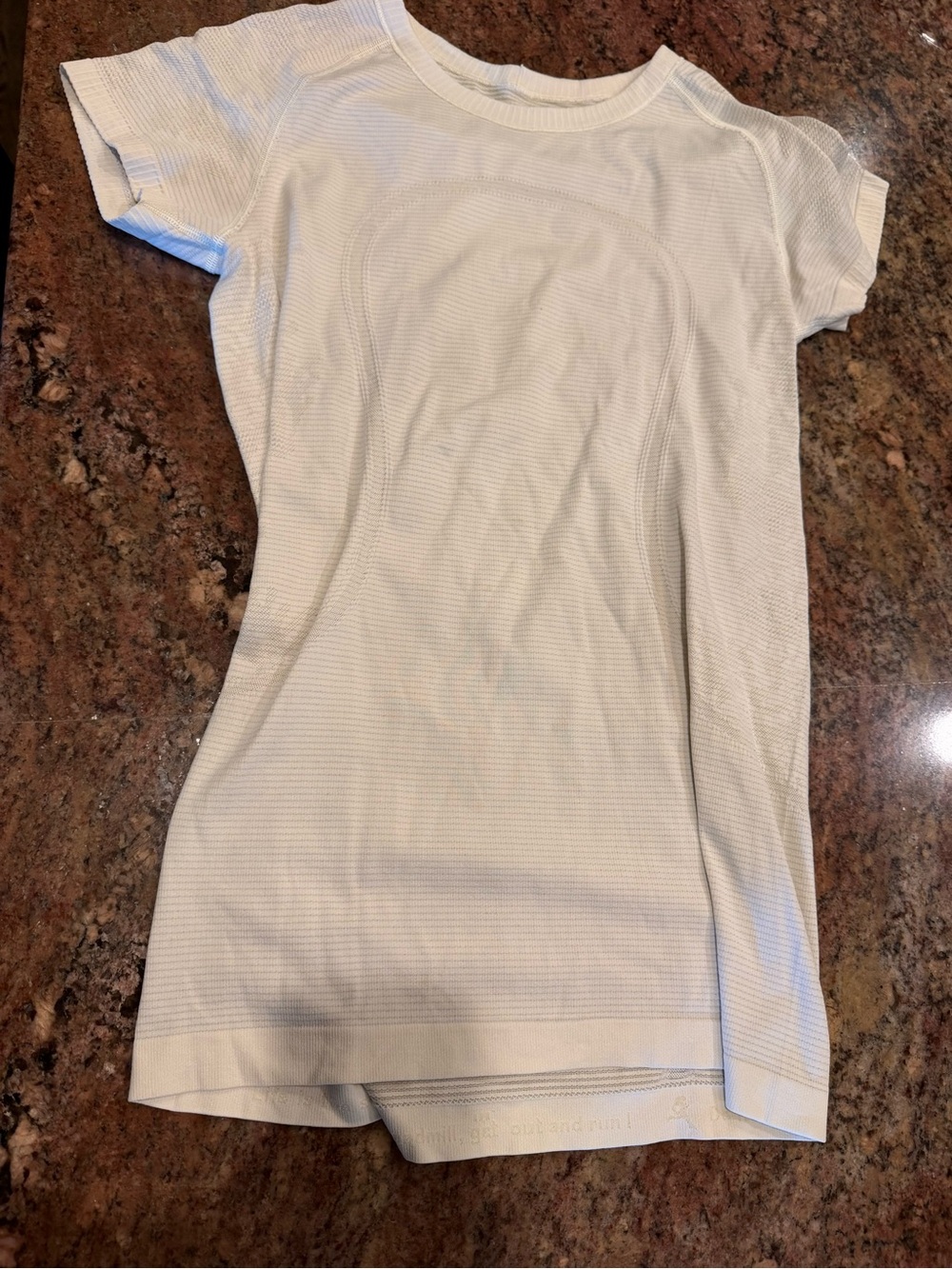 lululemon athletica Cream Short Sleeve Seamless Tee
